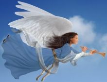 9519825-angel-with-trumpet-on-isolated-on-white-background